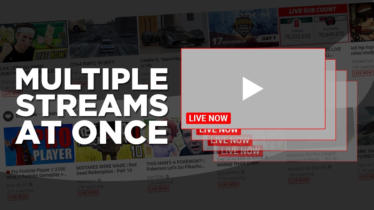 How To Run Multiple Live Streams On Youtube Youtube
