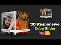 3d responsive slider using swiper.js | Cube slider | responsive touch slider using html css in Hindi