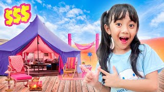 SAMANTHA CAMPING DI TENDA MAHAL VS TENDA MURAH SERBA PINK !! KOMPILASI VIDEO