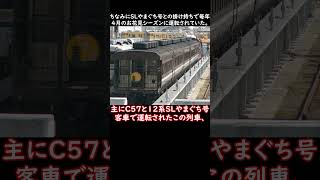 #shortsでカオスな臨時列車達 君、見かけのわりに飛ばすねぇ…～JR西日本・SLみよし号～ #shortsな迷列車達 #迷列車で行こう #芸備線 #SL #蒸気機関車 #c57