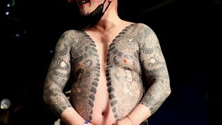 日本の伝統、胸割りの刺青と締め込み -KING OF TATTOO 2022-