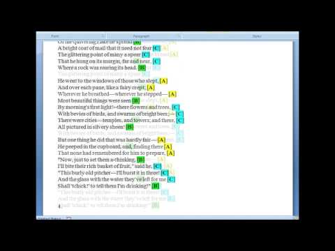 Poetry Rhyme Patterns of the English Language Poetry Rhyme Patterns of the English Language