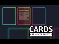 CSS Responsive Card & Hover Effect