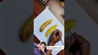 make real banana 🍌#shorts #art #sketch #creative #arcylicpainting #drawing #youtubeshorts #trending