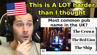 American Reacts to How Well Do You Know The UK?