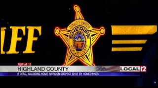 2 dead in Highland County, including home invasion suspect shot by homeowner