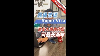 持有超级签证Super Visa，加拿大境内停留可最长两年∣盖尔雅思Laurence #Shorts