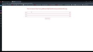 Remove class by class name javascript