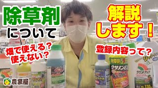 除草剤について解説！畑で使えるもの、使えないものの違いは？農耕地用はいつ使ってもいい？【農業屋】