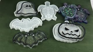 Haunted Elegance: DIY Halloween Theme Tray Resin Molds | Spooky Crafting Adventure