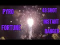 PYRO FORTUNE 49 SHOT SALUTE (PFC007) PRO LINE CAKE #fireworks #4thofjuly #demo #pyroaddicts