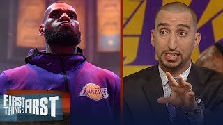 Nick Wright on LeBron's comments on Dan Gilbert, Warriors' losing streak | NBA | FIRST THINGS FIRST