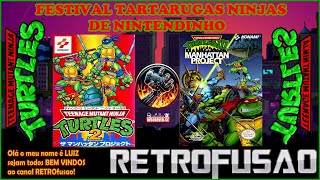 🔴FESTIVAL TARTARUGAS NINJAS (2,3) - NES - SERÁ QUE EU AGUENTO :0) JOGATINA + BATE  PAPO🔴