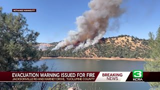 Evacuation warning issued for Harney Fire in Tuolumne County