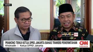 Pramono Temui Ketua DPRD Jakarta Bahas Transisi Pemerintahan