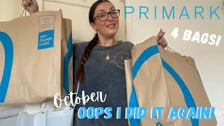 HUGE OCTOBER TRY ON PRIMARK HAUL-OOPS I DID IT AGAIN!!//LAURENMEE