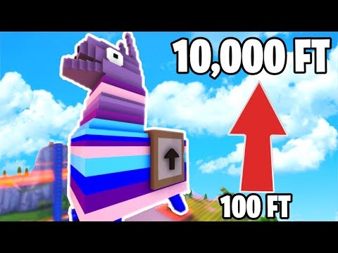 worlds tallest llama parkour challenge fortnite creative mode - dream feet fortnite