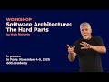 Workshop: Software Architecture: The Hard Parts with Mark Richards this November in Paris