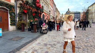 Львів 2025: переповнений центр Львова на Різдво Lviv Christmas 2025