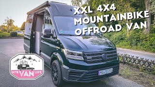 Modular ausgebauter VW Crafter 4motion CAMPER VAN | Der größte MTB Offroader | Jasper Jauch