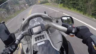 BMW K1200LT Leaving Ouray, CO for Durango, CO via The Million Dollar Highway