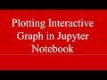 How to plot Interactive graphs using Matplotlib in Jupyter Notebook