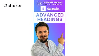 Advanced Headings UA Elementor #shorts