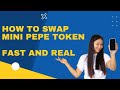 How to swap Mini Pepe Token fast and real💯 |  Exchange mini pepe | Crypto Airdrop swap