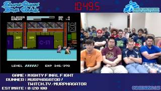 Mighty Final Fight :: SPEED RUN in 0:17:29 by Murphagator! #SGDQ 2013 [NES]