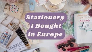 Europe Stationery \u0026 Art Supplies Haul | Everything I Bought on my Holiday!