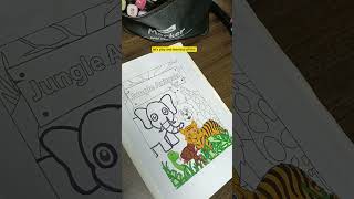 Mewarnai gambar hewan kebun binatang #zoo #coloring #shortvideo #kebunbinatang #shorts