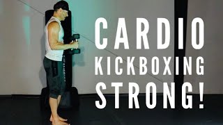 Ep. 266: Cardio Kickboxing STRONG at Home [Full Class/NO bag needed] 1780 Fitness and Martial Arts