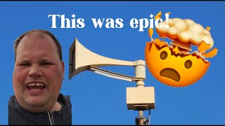 Epic Federal Signal Thunderbolt 1000T Siren Test in Lawton, Oklahoma - Emergency Alert Sound!