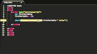 Javascript Tutorial - declaring variables