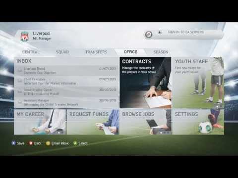 FIFA 14 CAREER MODE MENU RUNTHROUGH (HD) FIFA 14 CAREER MODE MENU RUNTHROUGH (HD)