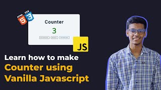 How to make counter in javascript | #1 of 15 projects using Vanilla JavaScript | DoCoNation