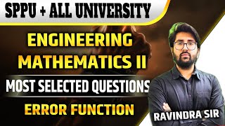 ERROR FUNCTION (concept+ Numericals) ENGINEERING MATHEMATICS 2 | SPPU END SEM | ravindra sir