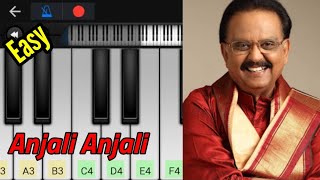 Anjali Anjali Pushpanjali | Duet | Easy Piano Tutorial | SPB | A.R. Rahman