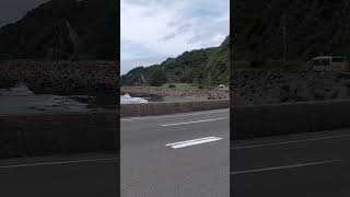 長崎バス走行動画、夫婦岩バス停にて