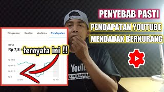 PENYEBAB PENDAPATAN YOUTUBE MENDADAK BERKURANG