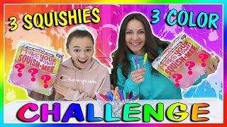 3 MARKER 3 SQUISHY CHALLENGE | We Are The Davises