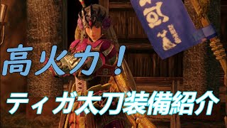 高火力！これを目指せ！ティガ太刀の装備紹介。装飾品は概要欄に【モンハンライズ】