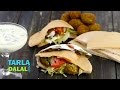 Falafel, Lebanese Falafel stuffed in Pita Bread by Tarla Dalal