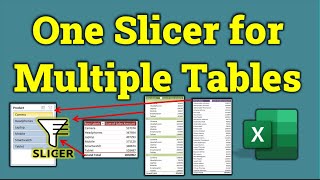 Connect One Slicer to Multiple Pivot Tables | Excel Tutorial