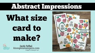 DIY Cardmaking: Size Options and Samples