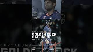 Suryakumar yadav golden duck hat-trick 😭 | #viralvideo #cricketlover #trendingshorts