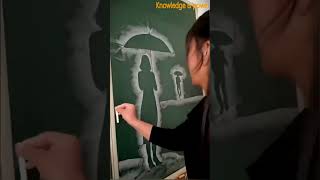 Drawing young loving couple || A Romantic Couple Painting using Easy Trick || #shorts #shortsvideo