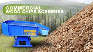 double decks custom made wood chips screening machine chip screener