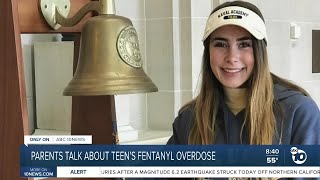 Parents talk about teen's fentanyl overdose