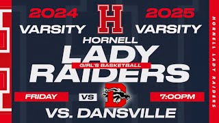 (7-2)Dansville Lady Mustangs at (7-1)Hornell Lady Raiders Girl's Varsity Basketball